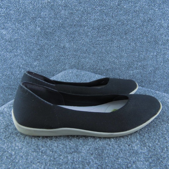 Easy Spirit Women Flat Shoes Serhyan2 Black Fabric Slip On Size 7 Wide (C, D, W) - Picture 3 of 6